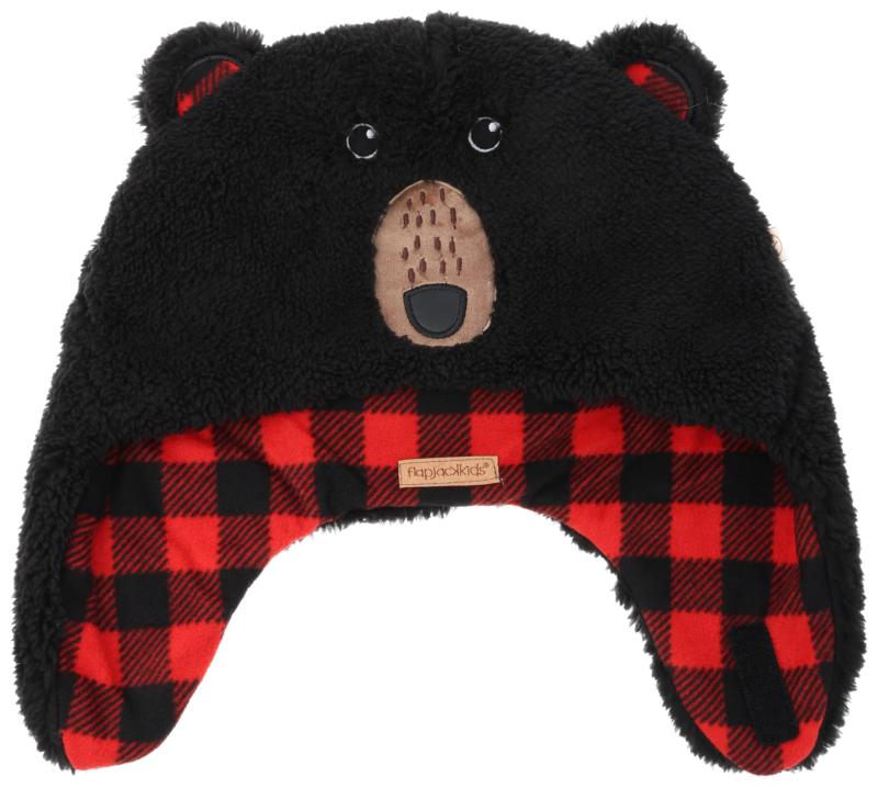 [フラップジャックキッズ] 防寒用帽子 リバーシブルシェルパハット キッズ