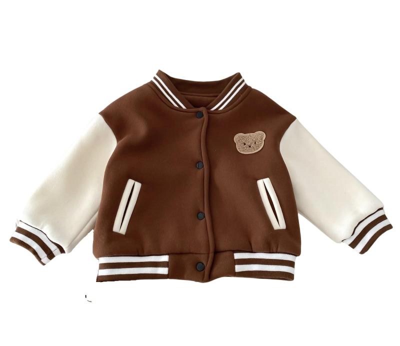 [$ole only] ソールオンリー 赤ちゃん ジャケット スタジアムジャンパー スタジャン ジャンバー くまさん アウター 冬 秋 フードなし 保温 子供服 男の子 女の子 あたたか