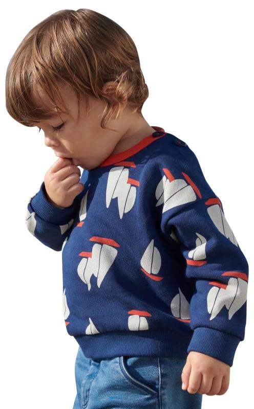 [プチバトー] スウェットプルオーバー A0COI