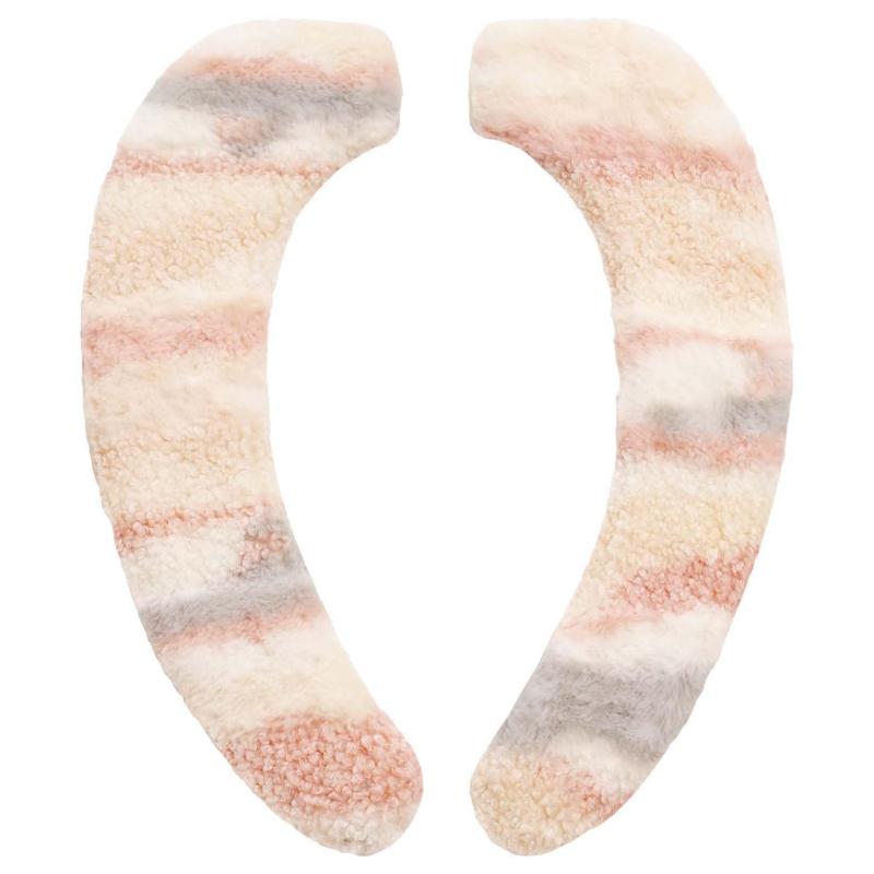 オカトー メリージェラート 貼るだけ 便座シート シェルピンク 柔らかな肌触り 節電対策 洗える 抗菌・防臭・消臭加工