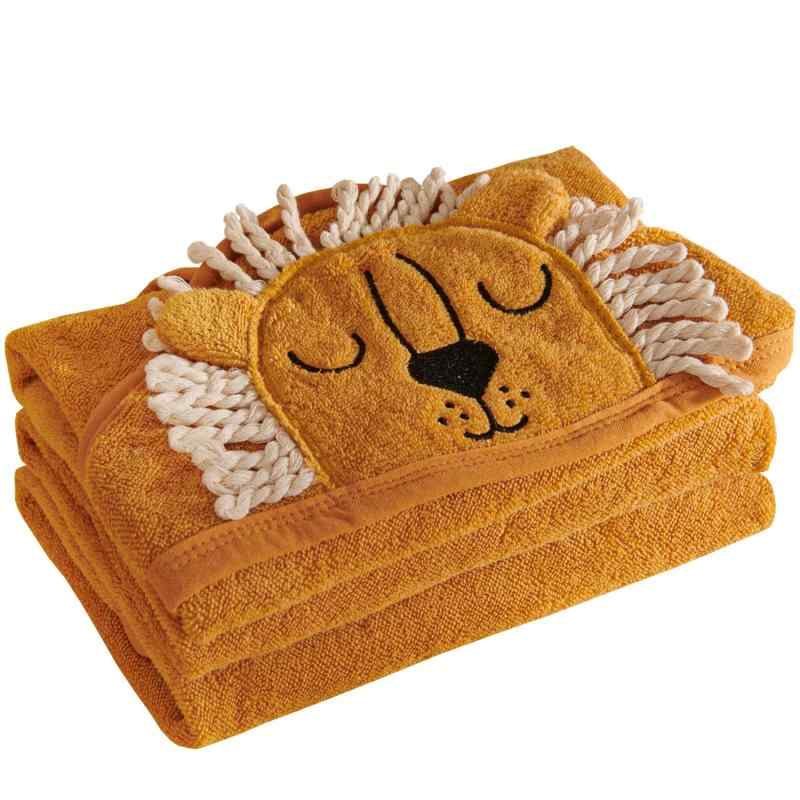 [Sunveno] 純綿素材のベビー用タオル ベビーバスタオル 帽子付き 透湿性が良くタオル ベビー、吸水が速..