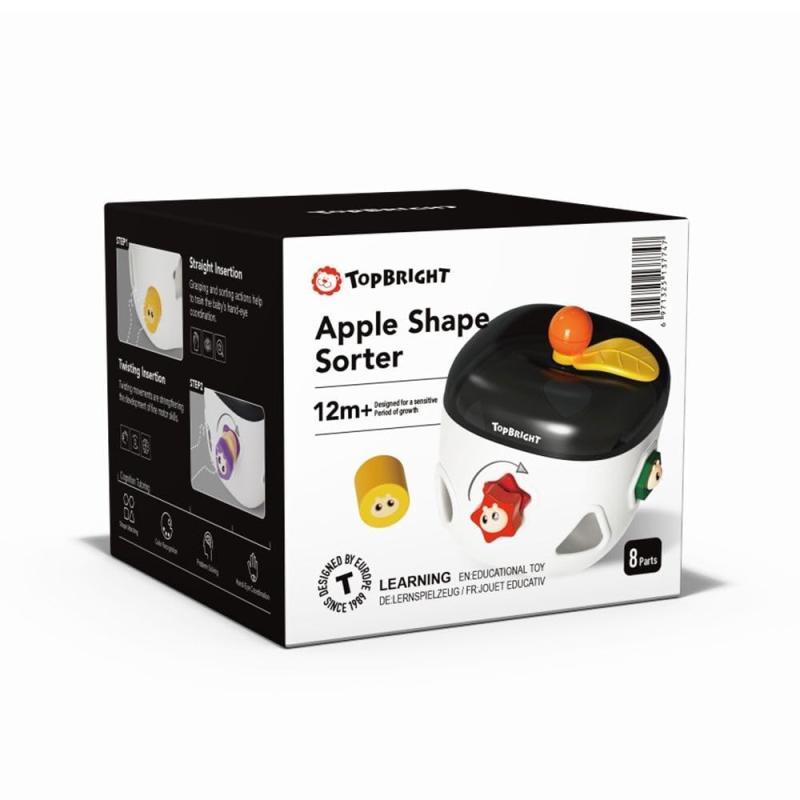Top Bright 型はめリンゴパズル はめ込みおもちゃ 形合わせ 知育玩具 指先知育 121009 正規品