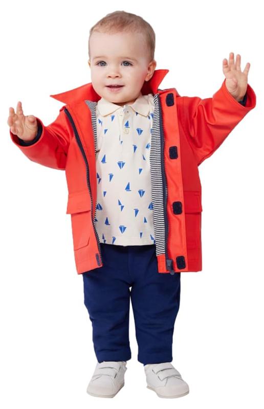 [プチバトー] ヨットパーカ A0CS3 レッド 12ヶ月 74cm