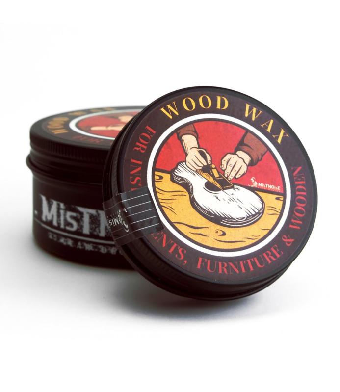 MisTNOisE(ムソウ) 60g ハンドクリーム級楽器専用蜜蝋ワックス 蜜蝋・パームワックス・ヒマワリ種子油・ビタミンE 化粧品会社共同開発 手と楽器のダブルケア 保湿・保護・潤滑に無香料処方で安心して使用可能：蓋を開けた瞬間に強い匂いが気になることはありません。低臭性蜜蝋＋無香料植物油を使用した処方で、匂いに敏感な方にも優しい設計です。鼻が敏感な方は、ほのかな天然蜜蝋の自然な香りを感じるかもしれません。穏やかで自然、邪魔になりません化粧品グレードの潤い処方：本製品は化粧品処方アドバイザーと共同開発した特別な処方で、酸化しにくい植物油と天然蜜蝋＋ビタミンEを配合。ギターやバイオリン、木工製品などを優しく保護するだけでなく、使用中に肌もケアします。特に女性ユーザーに適しています軽やかで滑らか、伸びが良く、油跡を残さない：化粧品によく使われるヒマワリ種子油をベースに採用し、適切な粘度で調合。円を描くように塗ったり、ワックスをかけたり、磨いたりする際も非常に滑らかで自然。べたつかず、油戻りもなく、家庭での使用に特に適しています少量で高効率、1罐で数十回使用可能：ギターのメンテナンス：60gで30～50回以上使用可能ブラジル産カルナバワックス配合で光沢と防汚性UP：ワックス層が木材に保護膜を形成、防湿・防水・防汚効果を発揮。液体汚れも拭き取れば跡なし。屋外木製家具等に最適、木材の色と質感を長期間保持使用・保管上の注意：火気・誤食厳禁、誤食時は即受診。使用前は目立たない部分でテスト。子供の手が届かぬ涼しく乾燥した場所で平置き保管。35℃以上で軟化・油分出る場合あり、正常で使用可