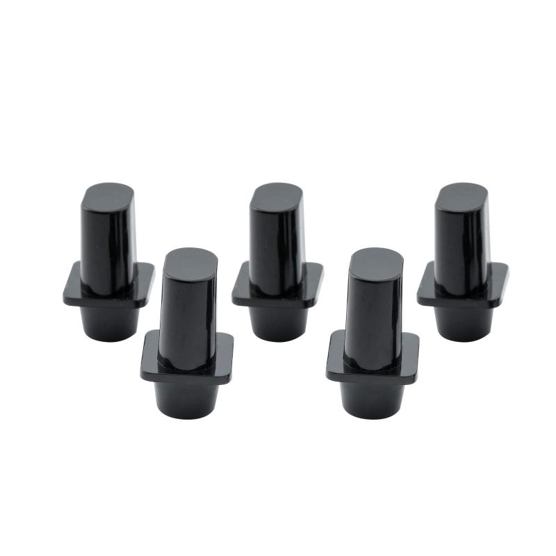 Musiclily レバースイッチノブ TLタイプ ミリ規格 テレキャスターエレキギター用、ブラック（5個入り）ほとんどのヴィンテージやモダンなTeleテレキャスタースタイルのギターに適合ミリサイズ,アジア製ギターベースによく使用されますスロットの幅:4.9mm,高さ:21.8mm材質:プラスチックパッケージ内容:5個のスイッチノブ