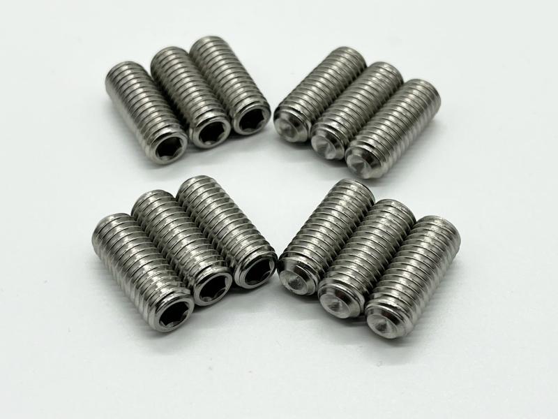 アドパック ミリ規格 ギター サドル用 弦高調整 止めネジ（イモネジ） ステンレス 【純国産品】 12本入り