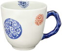有田焼 マグカップ(青) 丸紋唐草(3)
