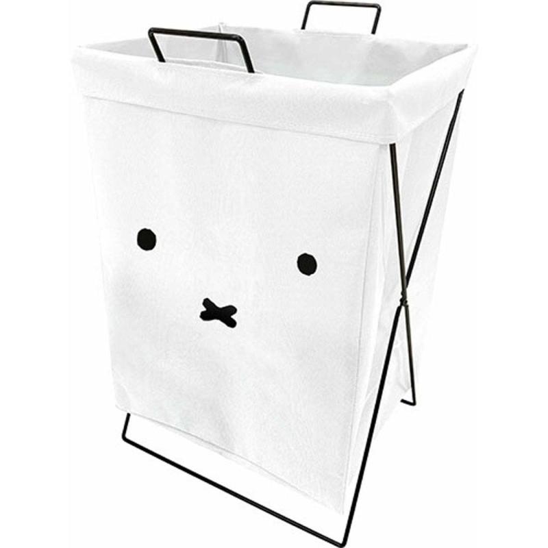 オカトー(Okato) miffy 折りたたみ ランドリーバスケット 横型 49L 顔だけミッフィー 幅36×奥行34×高さ57cm auroravision-10199206 オーロラビジョン パッケージ画像
