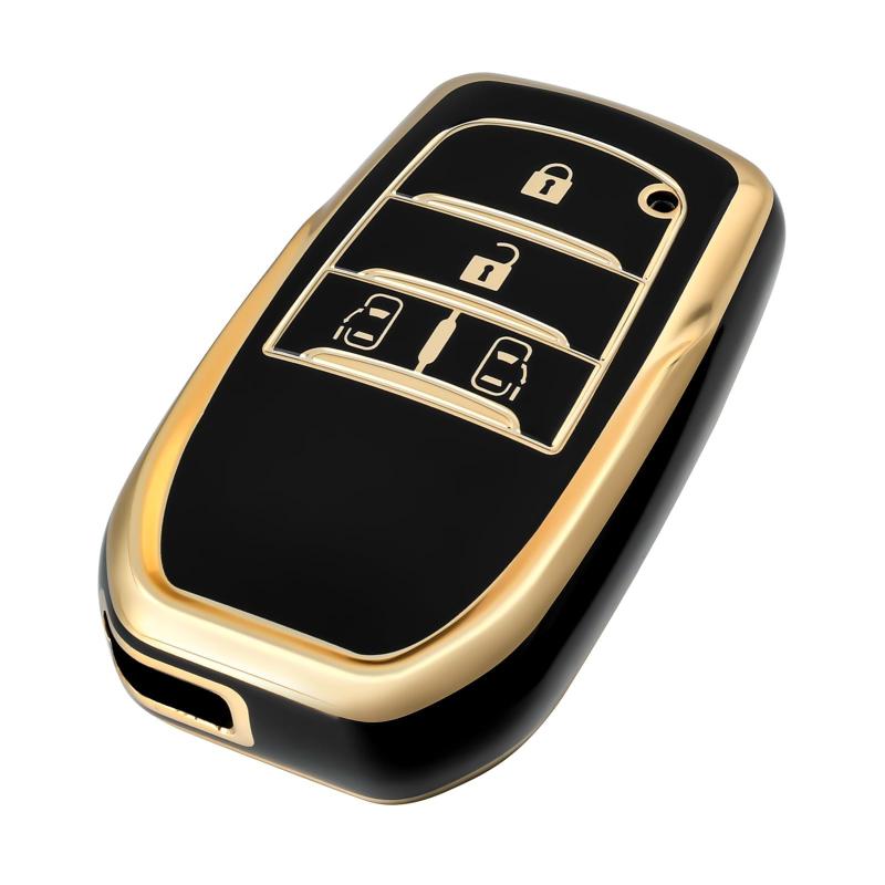 [OFFCURVE] シエンタ キーカバー 4ボタン トヨタ専用設計 ノア 90系 新型ヴォクシー VOXY NOAH 90系 耐衝撃 スクラッチ防止 キーホルダー オシャレ