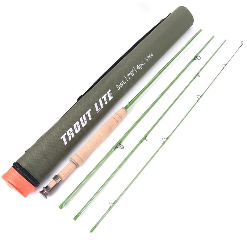 Other - M MAXIMUMCATCH Maxcatch Trout Lite フライロッド IM12 グラファイト - マス釣り・トラウトフライフィッシングロッド（4ピース、中速アクション、3/4/5wt）