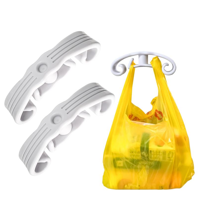 ZeniMart ショッピングバッググリップ 買い物袋グリップ 買い物袋ハンドル 手が痛くならない 重たい荷物も ビニール袋食い込みを防止 携帯用 2個セット 
