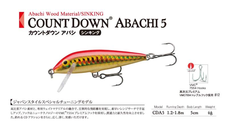 樂天商城 - Rapala(ラパラ) ミノー カウントダウン アバシ CDA ルアー