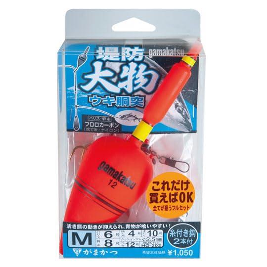 がまかつ(Gamakatsu) 堤防大物 ウキ胴突仕掛 HO202 S 8-4入数:1組入り鈎:真鯛王(金) 8号ハリス:4号 / 幹糸:6号 / 捨て糸:4号糸付替え鈎2本入り / ウキ付属