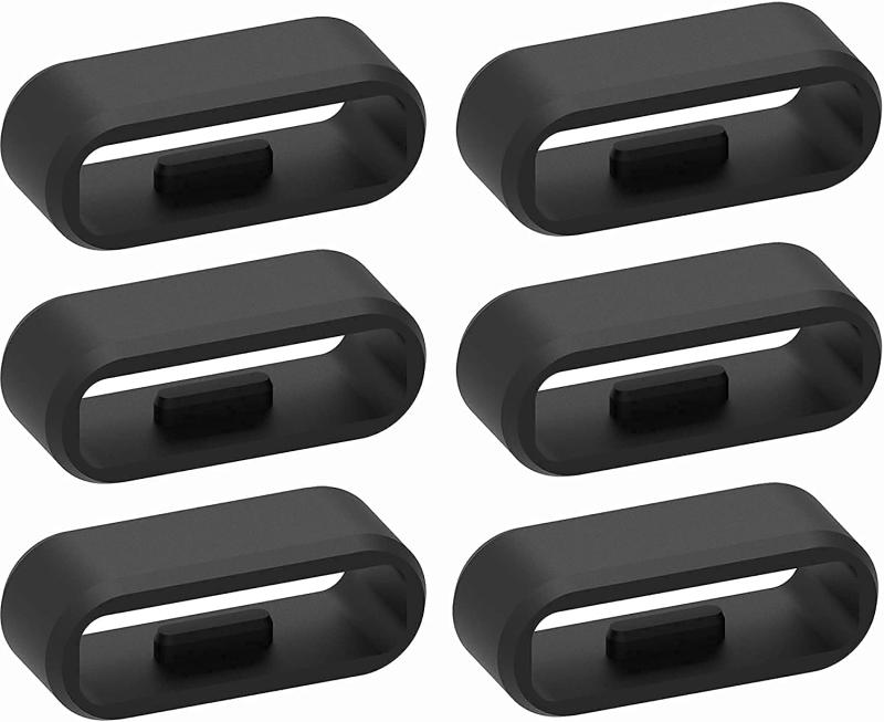 For Garmin vivosport用ストラップループファスナーリング ブラックラバー交換用腕時計ストラップバンド キーパーループ セキュリティホルダー リテーナーリング For Garmin vívosportスマートアク【滑り止め設計】Garmin vivosport 対応バンド固定リングは滑りにくく、ベルト穴にしっかり差し込めて簡単に外れず、余分なベルト部分も綺麗にまとめられます。【しっかり脱落防止】本商品は Garmin vivosport ベルト留め具の交換用に最適です。機器を安定して固定し、ベルトのゆるみや脱落をしっかり防ぎます。【シンプルブラックデザイン】6 個入りの定番ブラックカラーで超軽量設計。ベルトをおしゃれに整え、時計を綺麗に見せるだけでなく、肌に優しく安心して使用できます。【高品質素材で長持ち】耐久性・耐摩耗性に優れたシリコン素材を使用しており、活動量計にぴったりフィットし、日常使いに適した快適な着用感を実現します。【誰でも簡単取付】ベルト留め部分にリングをスライドさせるだけで装着完了。複雑な作業が不要で、手軽に交換・使用可能です。
