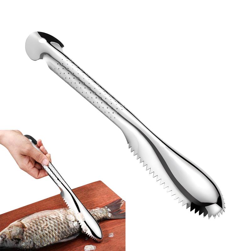 Coollooda うろこ取り 魚鱗取り器 ウロコ取り ステンレス鋼 魚の鱗ブラシ 鱗取り 魚の鱗を取る 飛び散らない 魚 鱗 除去 魚の鱗とり 業務用 調理器具用品