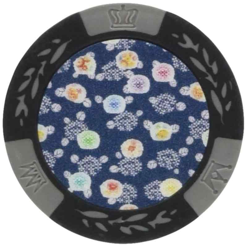 カジノチップマーカー 和柄C グレー MK0136マーカーサイズ：直径約40mm素材：プラスチック（内部に鉄が入っていますが、磁力への反応は微弱です）本品に台座は付属しません。ポケット等に入れてで持ち運んでください
