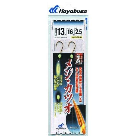 ハヤブサ(Hayabusa) SE251 メジ・カツオ 1本鈎 2セット 13号-ハリス：16号