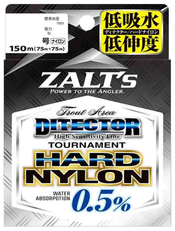 ザルツ(Zalt's) 低吸水・低伸度・高感度設計ナイロンライン DITECTOR HARD NYLON 150m クリア（ナチュラル）