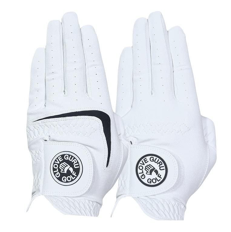 GloveGuruGolf（グローブグルゴルフ）ゴルフグローブ メンズ 2種2枚セット 左手用 全天候型 高耐久