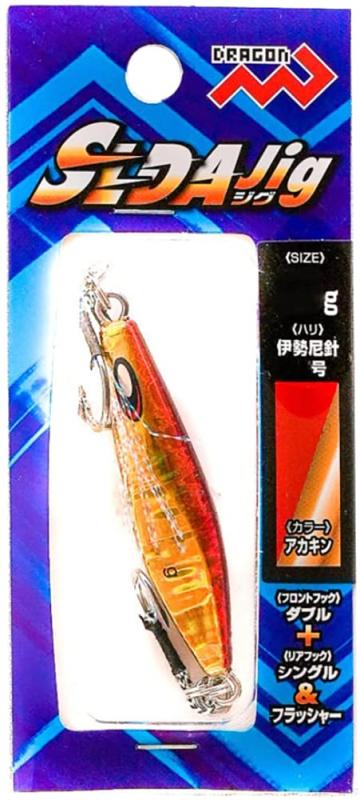 MARUSHINGYOGU(マルシン漁具) (DRAGON) ジグ SLDAジグ 40g#アカキン