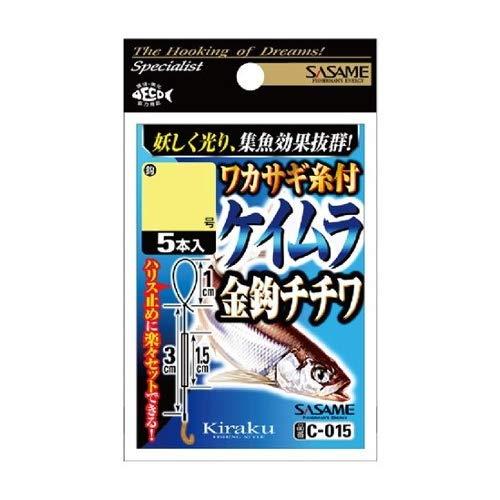 Rakuten - ささめ針(SASAME) ワカサギ糸付 ケイムラ金鈎チチワ C-015 1号