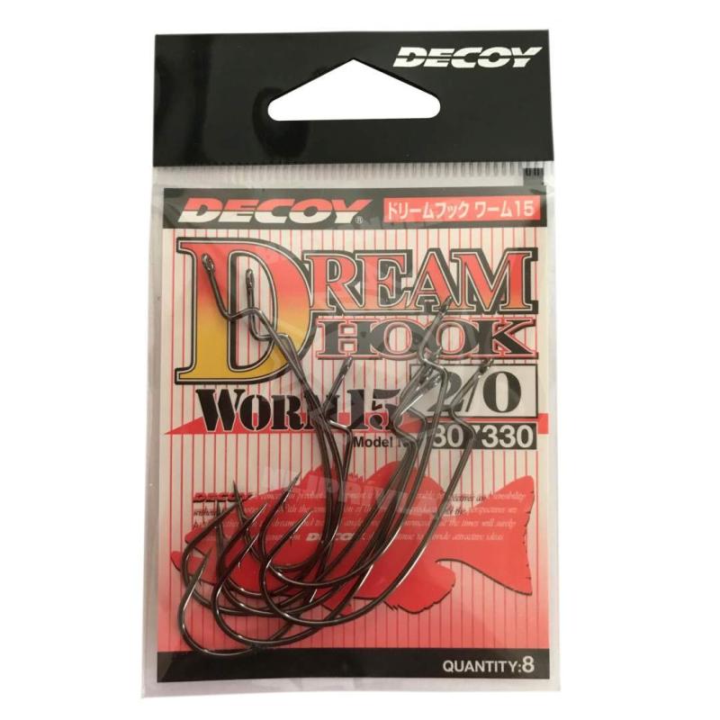 カツイチ(KATSUICHI) DECOY ドリームフック Worm15#2/0 釣り針
