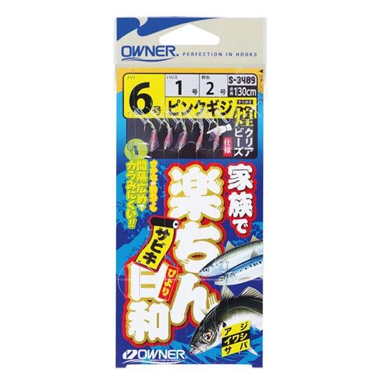 OWNER(オーナー) 家族で楽ちんサビキ日和 (ピンクギジ/ハゲ皮/レックス/ケイムラギジ/ミックス) サビキ仕掛