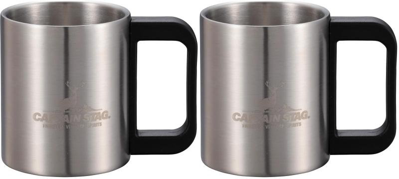 キャプテンスタッグ(CAPTAIN STAG) アウトドア コップ マグカップ マグ カップ タンブラー ダブルステンレス 中空二重構造 ステンレス製 ラセン加工 NEWフリーダム UH-2011 250ml / UH-2012 350ml / UH-2 auroravision-10267685 オーロラビジョン サンプル画像2