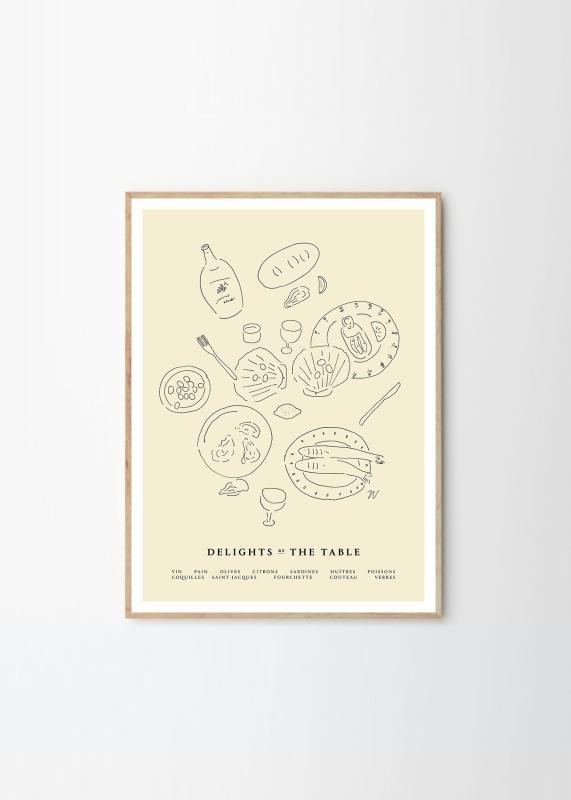 THE POSTER CLUB ポスタークラブ Delights at the Table 50×70cm Isabelle Vandeplassche