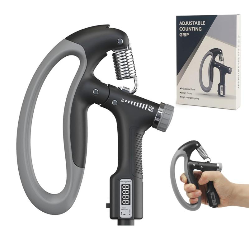 Ankeny 握力増強器 エクササイズ 握力グリッパー カウンター付き 10-100kg 負荷調...