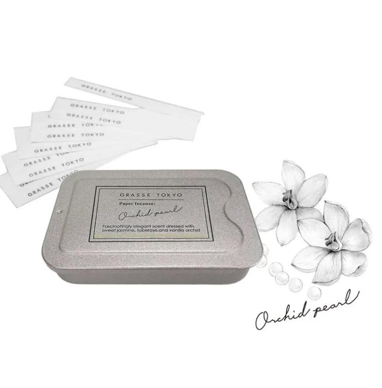 グラーストウキョウ(GRASSE TOKYO) GRASSE TOKYO ペーパーインセンス シルバー Orchid pearl オーキッドパール 15個 (x 1)