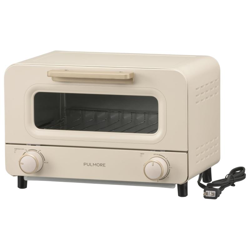 PULMORE トースター オーブントースター2枚焼き 1000W 30分タイマー 受け皿付き｜オーム電機 COK-POT11A-W 08-1582【 特 長 】　 食パン2枚焼き可能オーブントースター　 無段階温度設定（100～230℃）可能　 調理の幅が広がる30分タイマー　 お手入れ楽々くず受けトレイ付き　 シンプルで使いやすいトースター　 オーブン料理も気軽に楽しめる　 上下のヒーターで両面がしっかり焼ける【 仕 様 】　 定格電圧：AC100V 50／60Hz　 定格消費電力：1000W　 本体寸法：（約）幅338×高さ225×奥行274mm　 庫内有効寸法：（約）幅245×高さ55×奥行175mm　 質量：約3.12kg　 コード長：約1m　 タイマー：30分タイマー（報知音付き）　 付属品：調理トレイ、書付取扱説明書