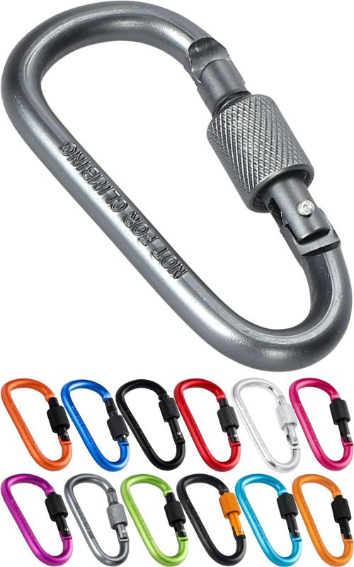 [SasuGadget] サスガジェット ロック付き カラビナ 小型 軽量 アウトドア キャンプ 釣り 現場 ポーチ キーリング auroravision-10287460 オーロラビジョン サンプル画像3