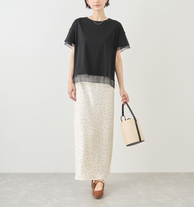 ロペピクニック 接触冷感×UVカット_70シルケットシアードッキングトップス レディース GDM16610 クロメイン (01) MT auroravision-10322492 オーロラビジョン サンプル画像3