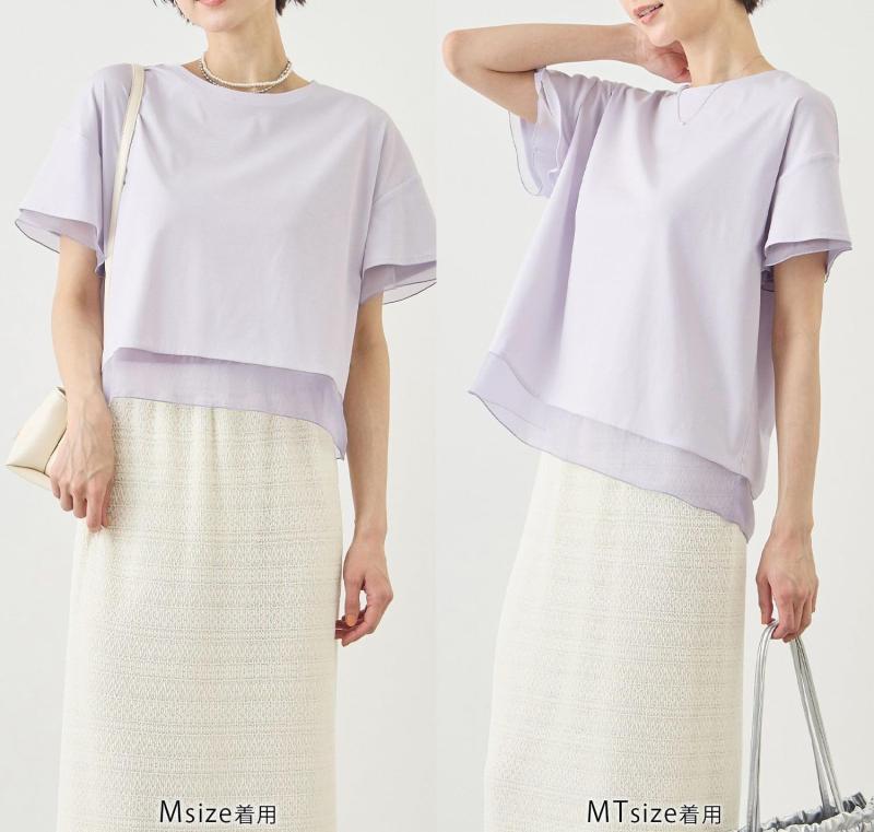 ロペピクニック 接触冷感×UVカット_70シルケットシアードッキングトップス レディース GDM16610 ラベンダー (52) M auroravision-10322493 オーロラビジョン サンプル画像2