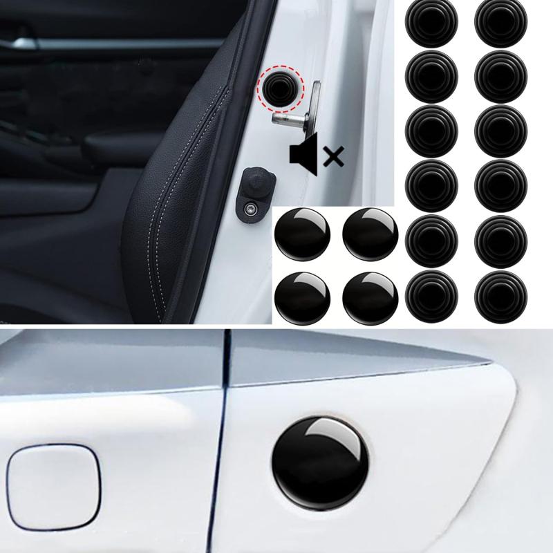 ブラック カードアロック キーホールプロテクターステッカー 日産 セレナ C28 6代目 2022~セレナ C28 C27 C26 C2/5日産 ノート E13/e-POWER 2020~適用トリムカバーアクセサリーステッカー 車のドア用防