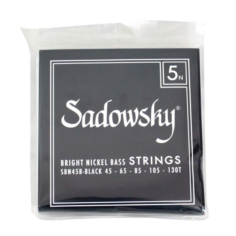 Sadowsky ブラックラベルベース弦 ニッケル弦 5弦 045-130 SBN45B Black