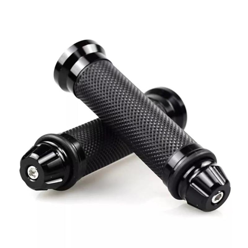 RuiMuQing オートバイ グリップ レバーエンド付 ハンドル φ 22.2mm用 オートバイ クランプ 汎用 オートバイ クランプ アルミニウム レバー端 グリップ 左右セット