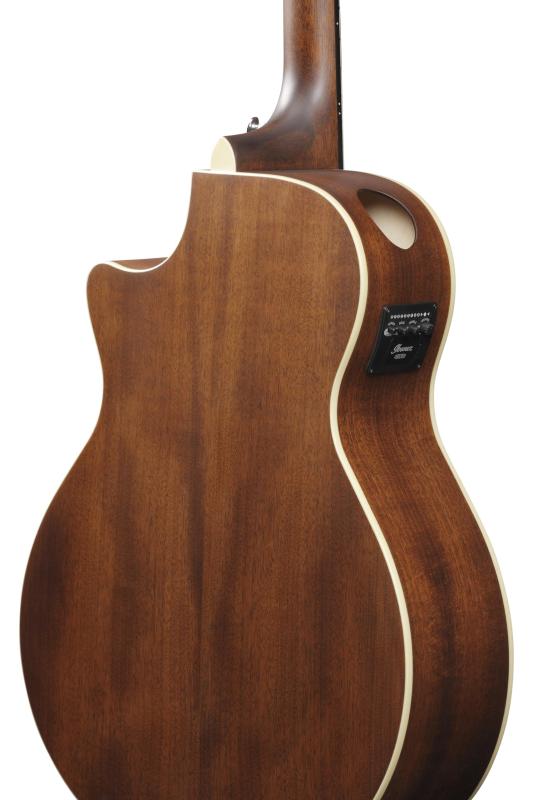 Ibanez/アイバニーズ ソリッド・シトカ・スプルースTOPにオコウメ材サイド&バックのエレアコ AE100-DBF auroravision-10372265 オーロラビジョン サンプル画像3