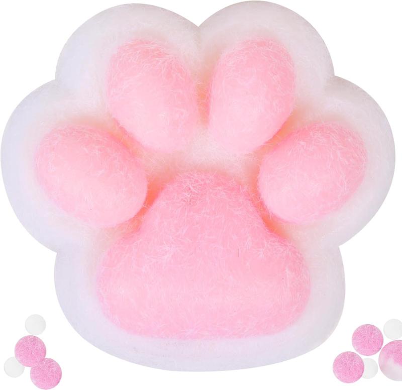 スクイーズ玩具 猫の爪 肉球スクイーズ ストレス解消 グッズ 癒し 握る玩具 耐久性TPR 洗える 伸縮自在 子供 大人 兼用 プレゼント 高弾力性 手触りが柔らかい 時間をつぶす 手の筋肉をほぐ auroravision-10318186 オーロラビジョン サンプル画像3