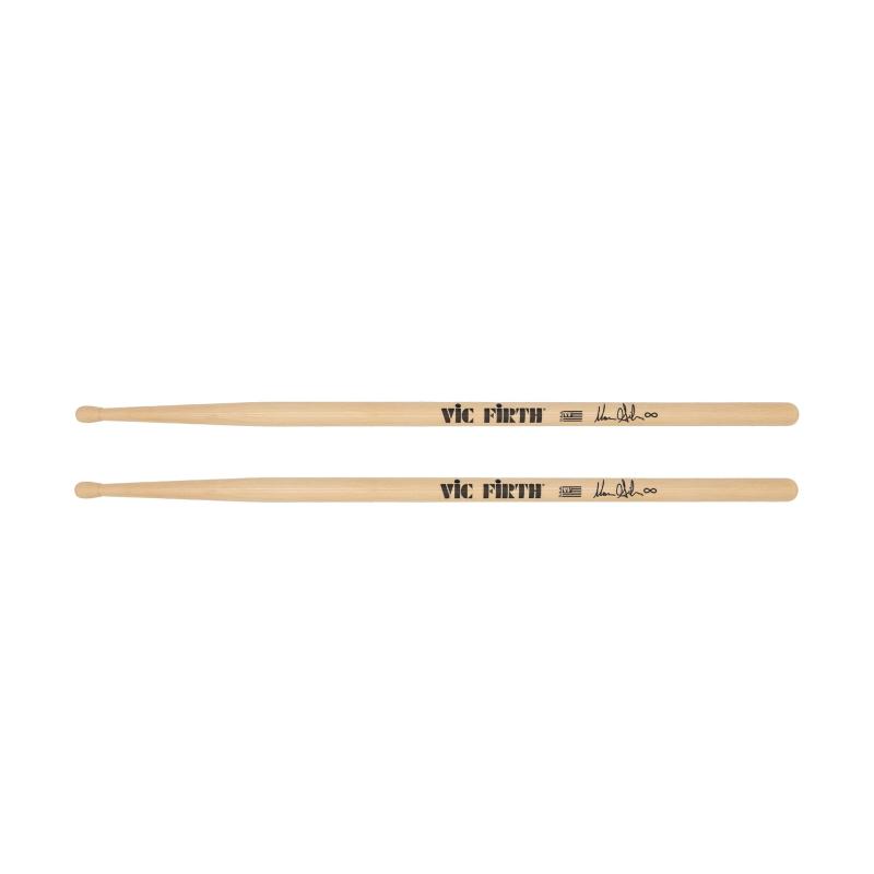 VIC FIRTH ヴィックファース Signature Series Marcus Gilmore ドラムスティック 14.0x410mm リバースティアドロップ ヒッコリー ダブルグレイズラッカー VIC-SGIL｜オーロラビジョンの掲載写真