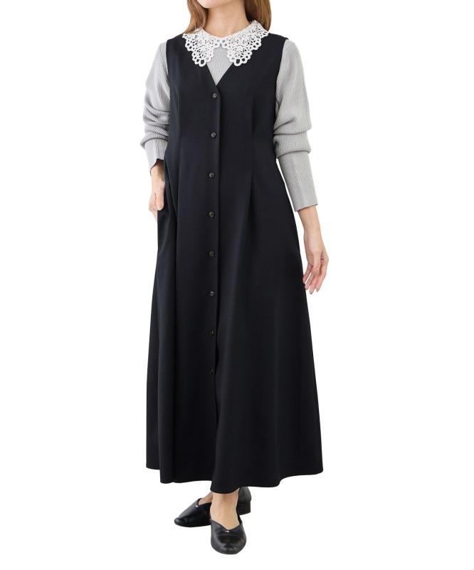 ROPE' PICNIC(ロペピクニック) ジャンパースカート【低身長】ウエストタックジャンスカレディース auroravision-10328743 オーロラビジョン サンプル画像2