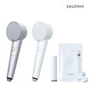 SALONIAシャワーヘッド【SALONIA サロニア ファインバブルクリア】節水 ミスト ヘアケア 塩素除去 シャワーヘッド ナノバブル バス ヘッドスパ ギ...