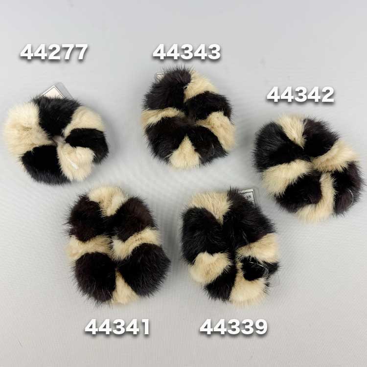 Rakuten - SAGAミンク製シュシュコンビカラー44277
