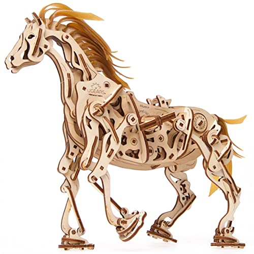 Ugears ユーギアーズ Horse-Mechanoid ホースメカノイド ;70054 木のおもちゃ 3D立体 パズル