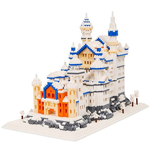 LULUFUN マイクロブロック 白鳥の城 ブロックセット 建物 おもちゃ mini ノイシュヴァンシュタイン城 Neuschwanstein Castle 組立て 子供 大人 祝い 新年 ギフト 誕生日 クリスマス プレゼント 贈り物 (4200 PCS)