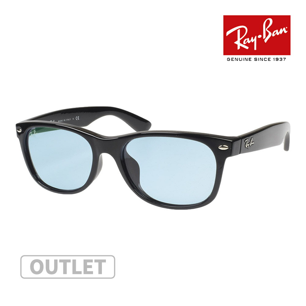 訳あり レイバン サングラス RAYBAN ニューウェイファーラー NEW WAYFARER rb2132f 601/64 55サイズ アジアンフィット 黒縁