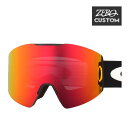 オークリー + ZERO 当店独自カスタム ゴーグル スノーゴーグル OAKLEY FALL LINE L フォールラインL グローバルフィット MATTE BLACK RED MIRROR ozcg-fallL003