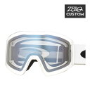 オークリー + ZERO 当店独自カスタム ゴーグル スノーゴーグル OAKLEY FALL LINE L フォールラインL グローバルフィット MATTE WHITE CLEAR ozcg-fallL005