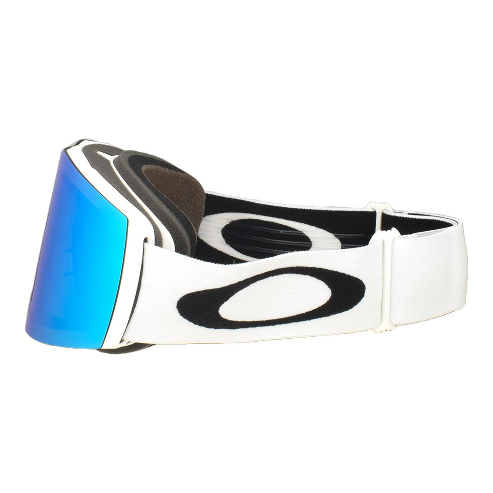 オークリー + ZERO 当店独自カスタム ゴーグル スノーゴーグル OAKLEY FALL LINE L フォールラインL グローバルフィット MATTE WHITE SAPPHIRE MIRROR ozcg-fallL006